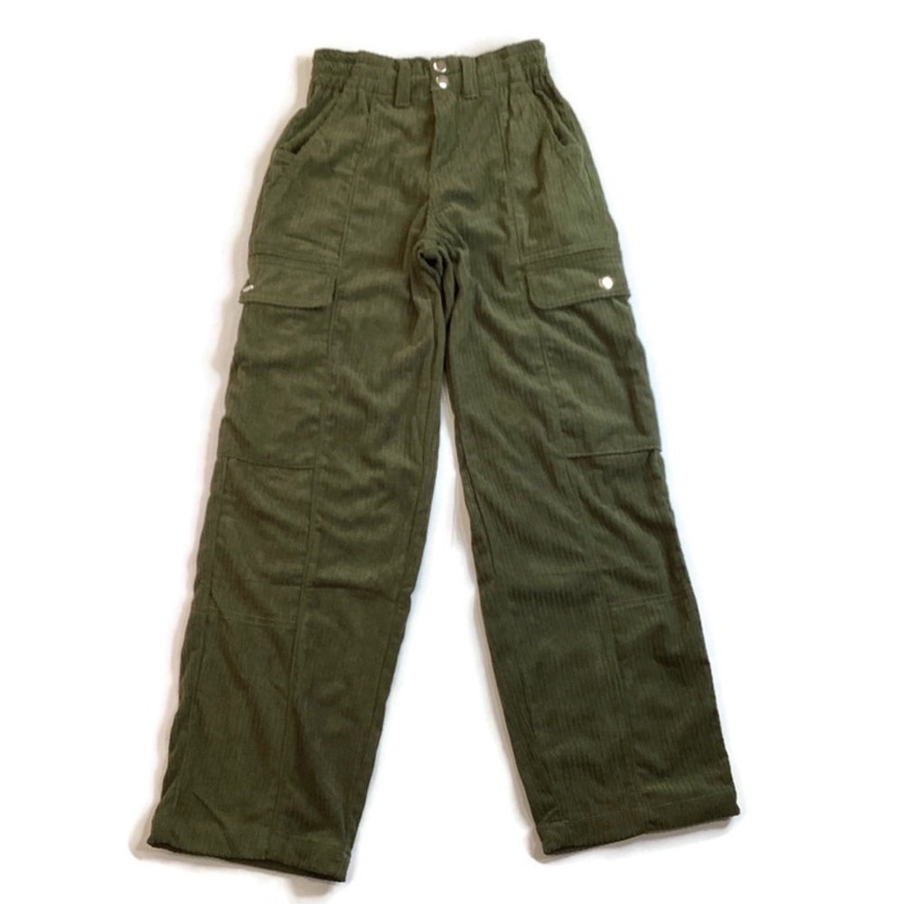 Olive Green Corduroy Cargo Pants by Forever 21 NEW!